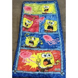 Sponge Bob Y2K 2003 Bright Colors No Fade Kids Sleeping Bag High Quality